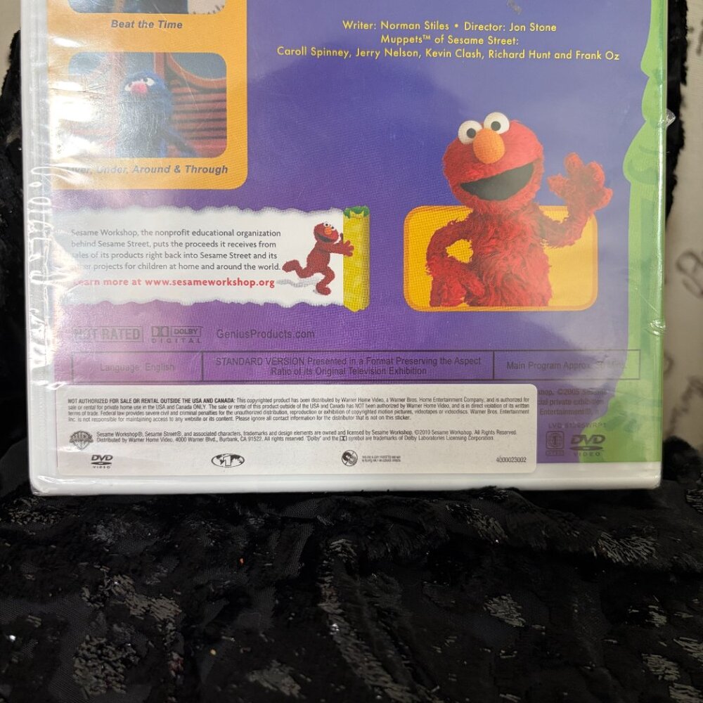 RARE SEALED Sesame Street Play Along Games And Songs DVD - NIB FACTORY SEALED - Picture 5 of 5